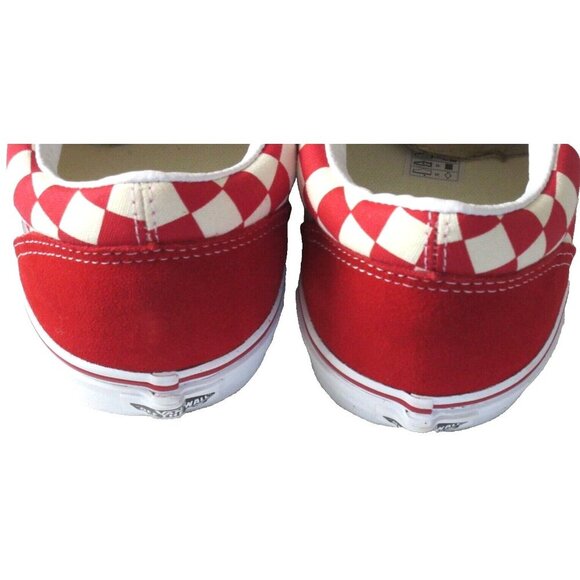 Vans Men's Old Skool Primary Checkerboard Racing Red White shoes Sizes NIB - Picture 5 of 5
